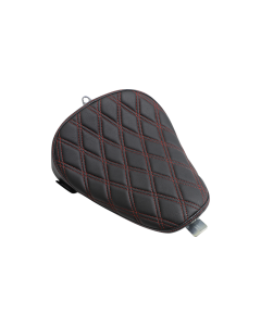 Drag Specialties Bobber-Style Solo Double Diamond W/Red Seat 4 Harley 10-22 XL