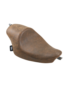 Drag Specialties 3/4 Solo Distressed Brown Leather Seat 4 Harley 04-22 XL Models