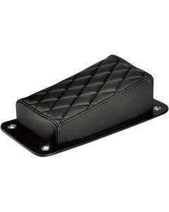 Biltwell Diamond Black Harlot Pillion Pad For Custom and Rigid Applications