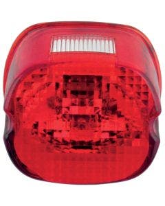 Drag Specialties Red Laydown Taillight Lens With No Tag Window Harley 03-18
