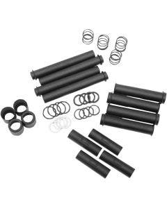 Drag Satin Matte Black Pushrod Tube Cover Kit For Harley Twin Cam 99-16