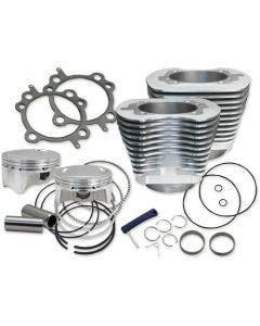 S&S Stone Gray 124" Big Bore Cylinder Kit for Harley Twin Cam 07-15 | 910-0469