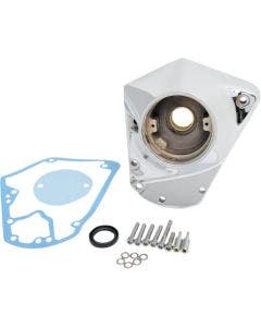 Drag Chrome EVO Big Twin Cam Chest Die Cast Cover Harley 84-92 Repl 25268-84A