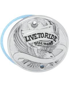 Drag Chrome Live to Ride 2 Hole Points Cover for Harley Sportster XL 86-03