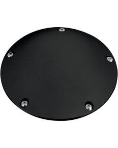 Pro One 1 Millennium Smooth Black 5 Hole Derby Cover Harley Twin Cam 99-16