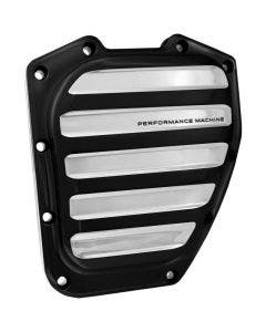 Performance Machine Black Platinum Cut Drive Timing Cover Harley Twin Cam 01up
