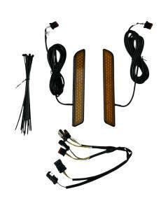 Custom Dynamics Amber Fork Reflector Lights for Harley 22-24 FXLRST 22 FXRST