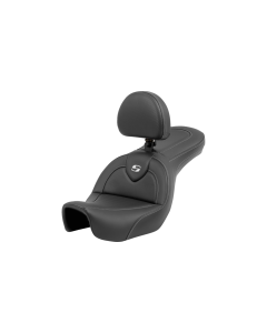 Saddlemen Road Sofa CF Seat W/ Backrest 4 Harley 06-17 FXD Models