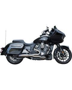 S&S Qualifier 2-Into-1 Steel Race Only Exhaust System 4 Harley 19-23 Challenger