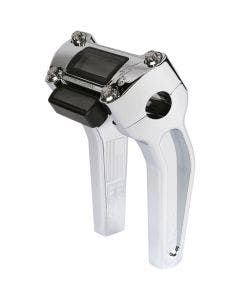 Thrashin Supply Chrome 6.5" w/ Gauge Cutout Handlebar Pullback Riser TSC-6500-3	