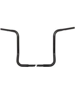 FBI Fat Baggers Black 16" EZ Install Round Top Handlebars Harley Batwing 86-22