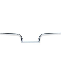 Biltwell 6013-1056 1" Mustache Slotted Chrome Handlebar Harley Metric