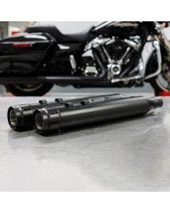 Firebrand Black Loose Cannon Slip-On Mufflers 10-1002 Harley TC Touring 95-16