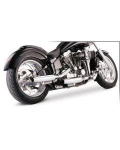 Supertrapp 2-Into-2 Staggered Internal Disc Chrome EXHAUST Harley Fxst/Flst 86-94