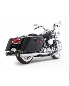 Rinehart True Duals Chrome With Chrome End Caps 4 mufflers 1995-2008 Touring