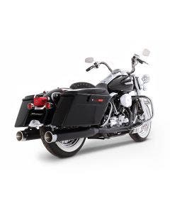 Rinehart True Duals Black W/ Chrome End Caps 4 mufflers 1995-2008 Touring | 100-203C