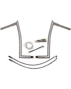 FBI Fat Baggers Chrome 16" EZ Install Pointed Handlebar Package Harley FLTR 15-20