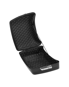HOGWORKZ® King Tour Pack Liner | Black w/ Silver Stitching for Harley FLH/ 97-24