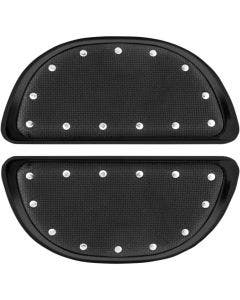 CycleSmiths Black Rear Banana Passenger Board Covers Harley FLHT 80-16
