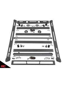 Rough Country 10615 Roof Rack & LED Lighting System 07-18 For Jeep Wrangler JK