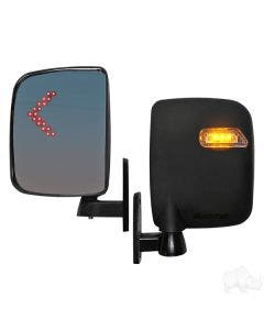 RHOX ACC-1022 LED Side Mirror Set for Golf Cart UTV 12V-48V Universal