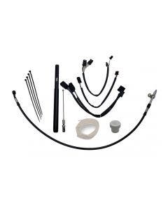 FBI Fat Baggers Black 16" EZ Install Bar Cable Wire Kit Harley Road King 21-Up
