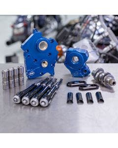 S&S Chain Drive 475C Cam Chest Kit w/ Black Tubes Harley Oil Cooled M8 17-Up