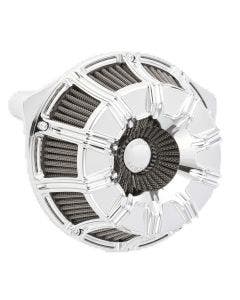 Arlen Ness Chrome Inverted Series 10-Gauge Stage 1 Air Cleaner Harley TBW 08-16
