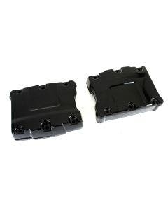 V-Twin 11-1086 Gloss Black Rocker Box Set Harley Twin Cam 88 FX FL 99-17