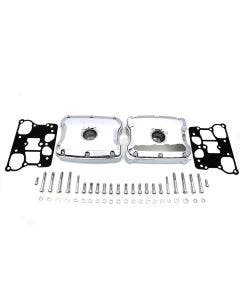 V-Twin 11-2700 Chrome Rocker Box Set Harley Twin Cam 88 99-17