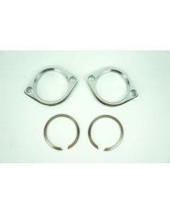 Custom Chrome Exhaust Flange Kit Chrome for Harley Twin Cam & EVO Models