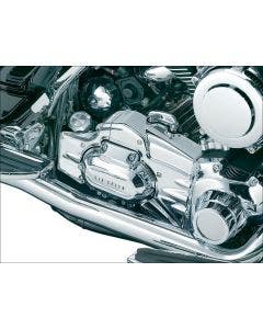 Kuryakyn Chrome Transmission Shroud Cover Harley FLH/T 07-08 True Dual Headpipes