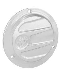 Performance Machine Scallop 3 Hole Chrome Derby Cover Harley EVO Big Twin 84-98