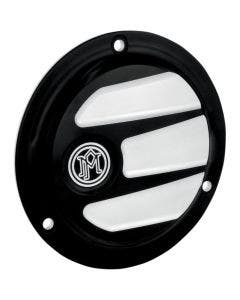 Performance Machine Scallop 3 Hole Contrast Cut Derby Cover Harley EVO Big Twin