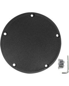 Drag Specialties Wrinkle Black 5 Hole Die Cast Domed Derby Cover Harley Twin Cam
