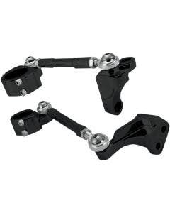 Alloy Art DC-1 Black CNC Combi Frame Stabilizer Harley Dyna 06-17
