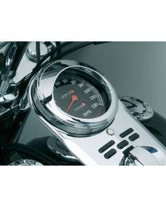Kuryakyn Speedometer Trim Ring with Visor for Harley Models