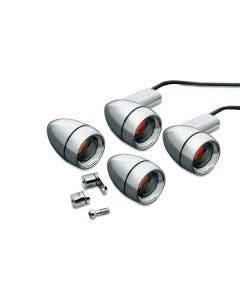 Kuryakyn Chrome Late Style Turn Signal Kit Harley Softail Sportster & Dyna 91-08