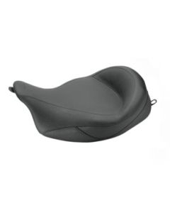 Mustang 76067 Super Wide Black Vintage Solo Seats for Harley Touring FLH/T 08-23