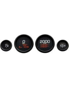 Dakota Digital MLX-8404-K Black LED MLX Series 4 Gauge Speedo Tach Harley 04-13