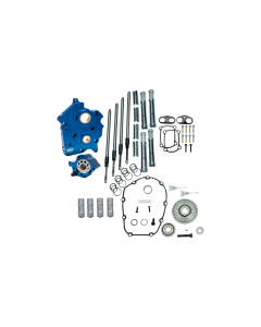 S&S M8 Gear Drive Kit W/O Cams W/Chrome Rods 4 Twin-Cooled 17-23 M8 