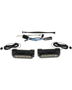 Custom Dynamics Black LED Amber White Engine Guard Lights 10-13 Harley FLHX FLT