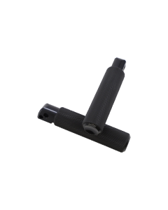 Arlen Ness 07-943 Black Billet Knurled Fusion Passenger Footpegs H-D Softail M8