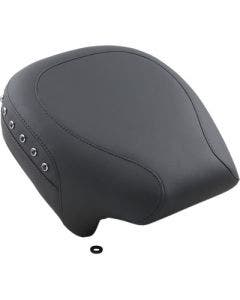 Mustang 75579 Smooth Black Studded Rear Passenger PillonSeat Harley FLH 97-22