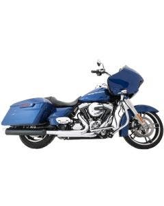 Tab Performance Black 4.0" B.A.M. Stick Slip On Mufflers Harley FLH 95-16