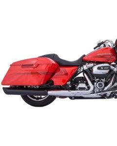 Tab Performance Black 4.0" B.A.M. Stick Slip On Mufflers Harley FLH 17-23