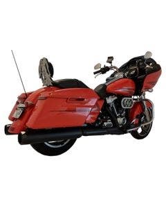 Tab Performance Black 4.5" B.A.M. Stick Slip On Mufflers Harley M8 FLH 17-23