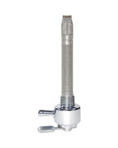 Pingel 1211-CR 3/8 NPT Smooth Round CHR Power-FLO Fuel Valve Petcock 90 Forward