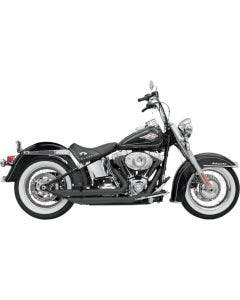 Bassani Black Firepower FireFlight Exhaust for Harley Softail Models 86-17