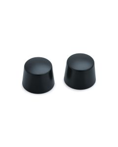 Kuryakyn 1229 Black Front 25mm Axle Nut Covers 07-19 Softail Touring Dyna V-Rod